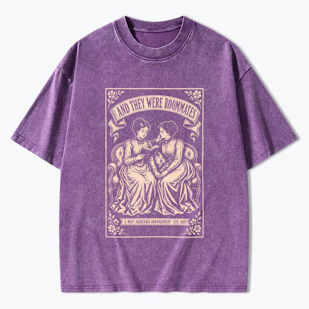 And They Were Roommates Vintage Washed T-Shirt