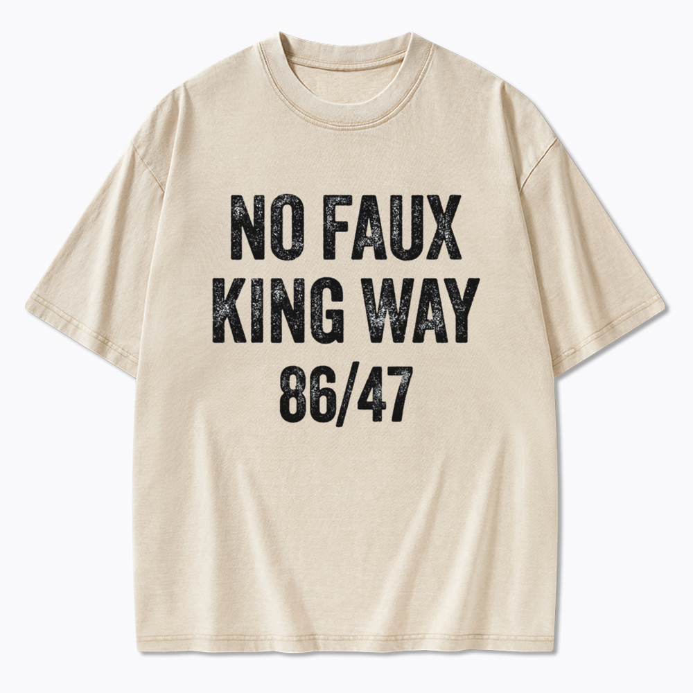 No Faux King Way 8647 Washed T-Shirt
