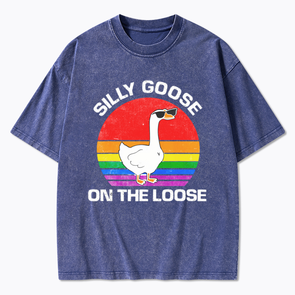 Silly On The Loose LGBTQ Washed T-Shirt