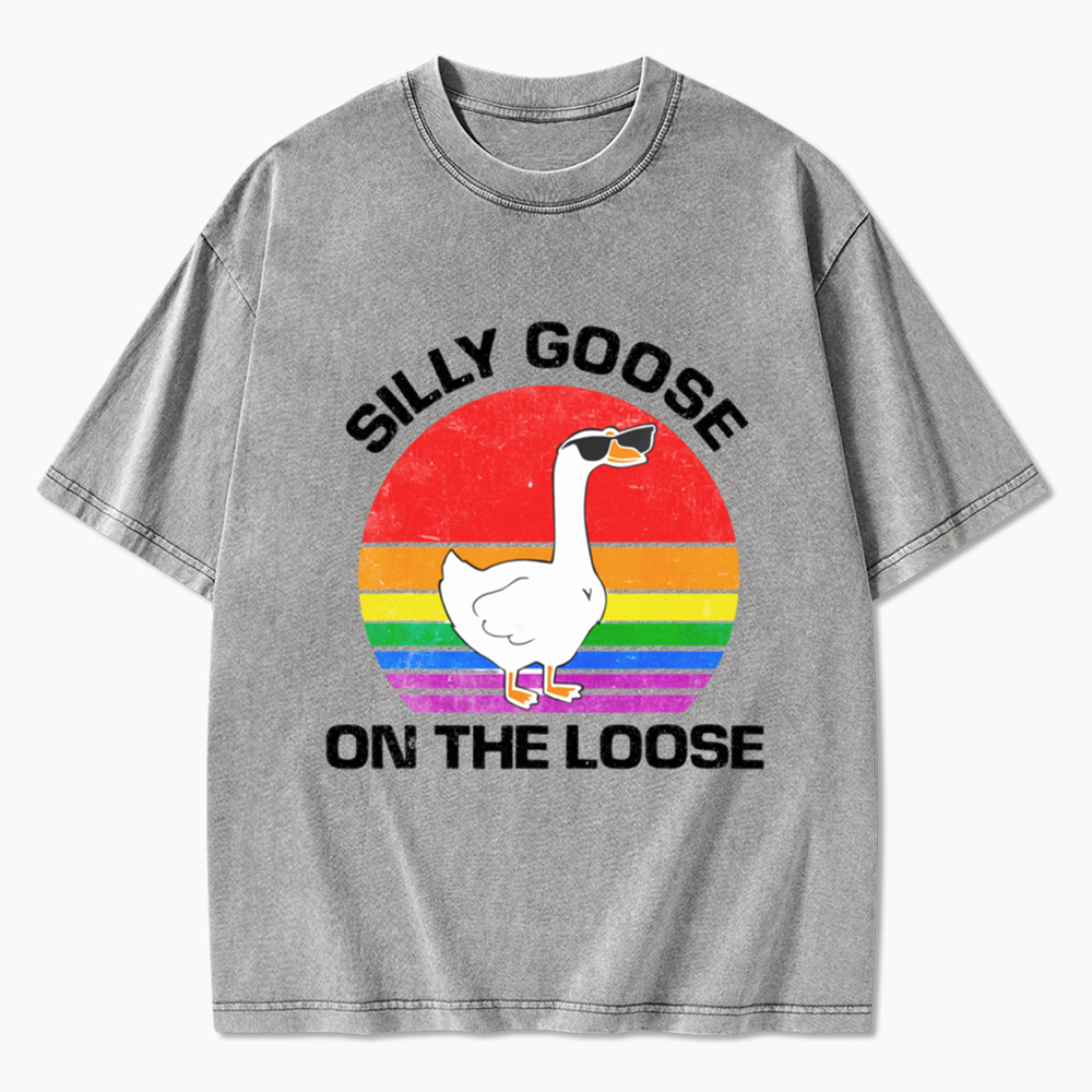 Silly On The Loose LGBTQ Washed T-Shirt