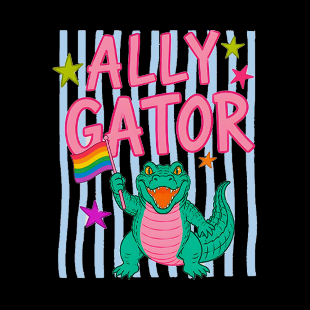 Ally Gator Pride Washed T-Shirt
