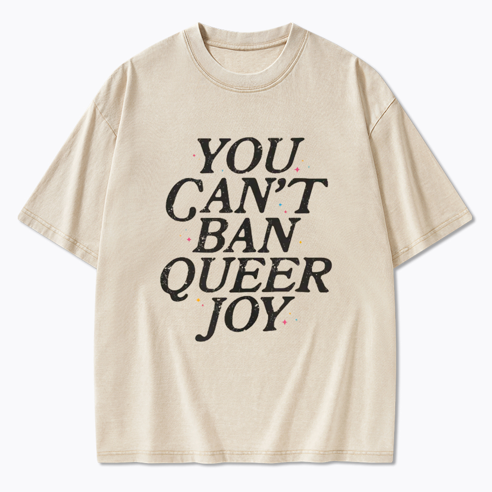 You Can't Ban Queer Joy Washed T-Shirt
