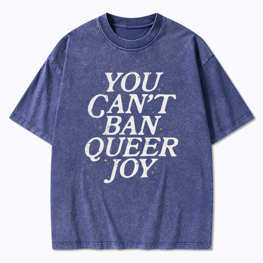 You Can't Ban Queer Joy Washed T-Shirt