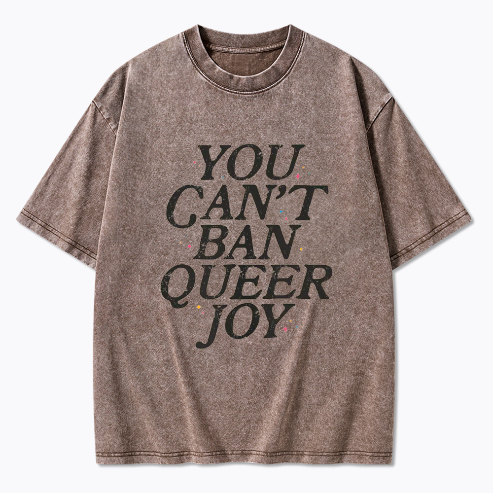 You Can't Ban Queer Joy Washed T-Shirt