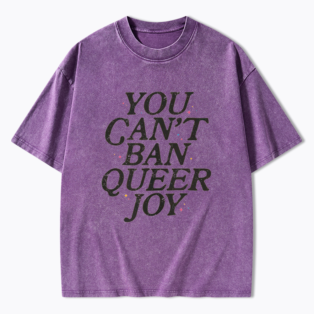 You Can't Ban Queer Joy Washed T-Shirt