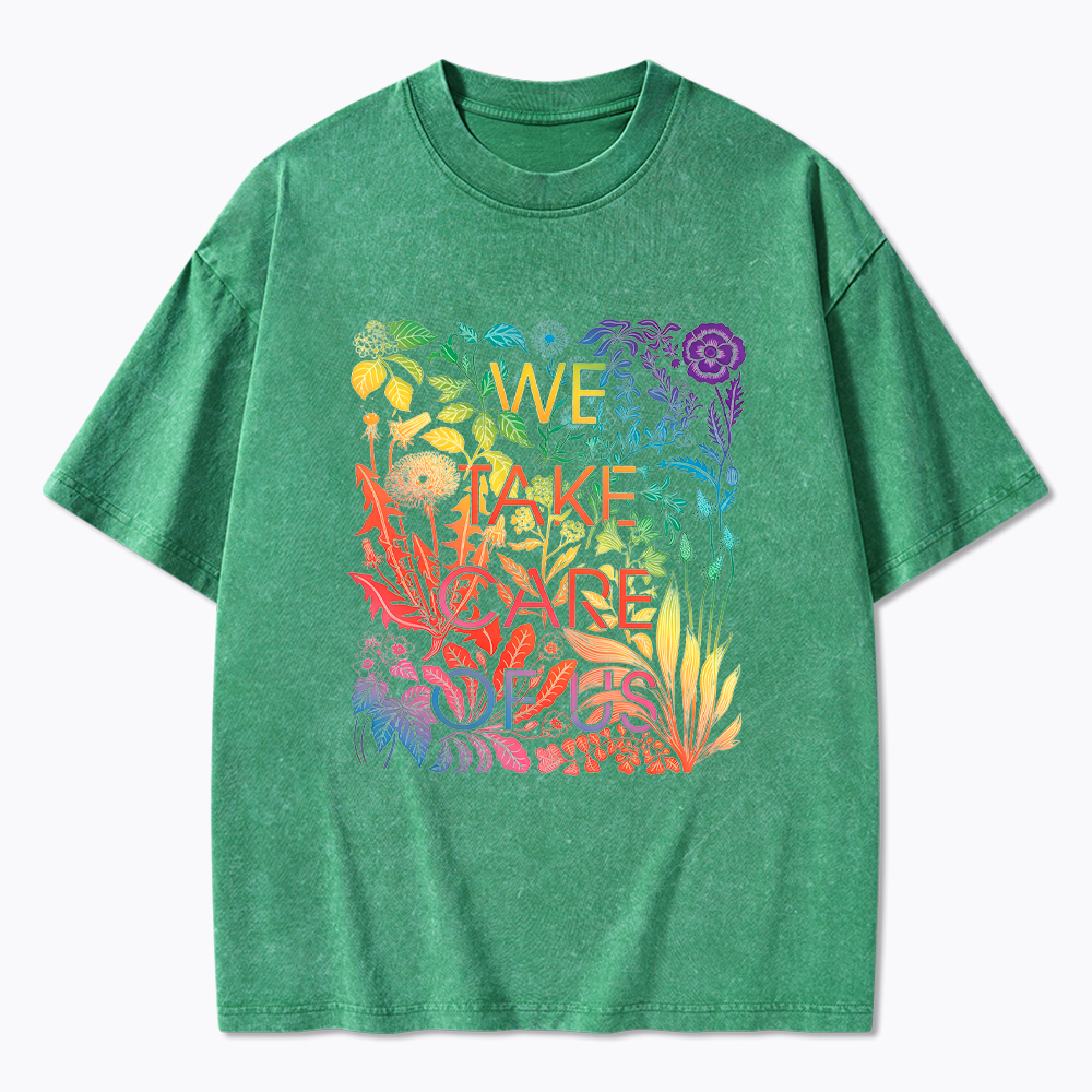We Take Care Of Us LGBTQ Pride Washed T-Shirt