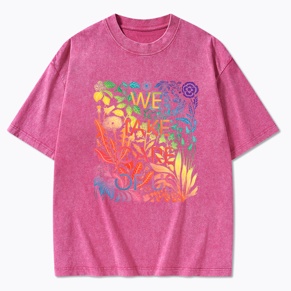 We Take Care Of Us LGBTQ Pride Washed T-Shirt