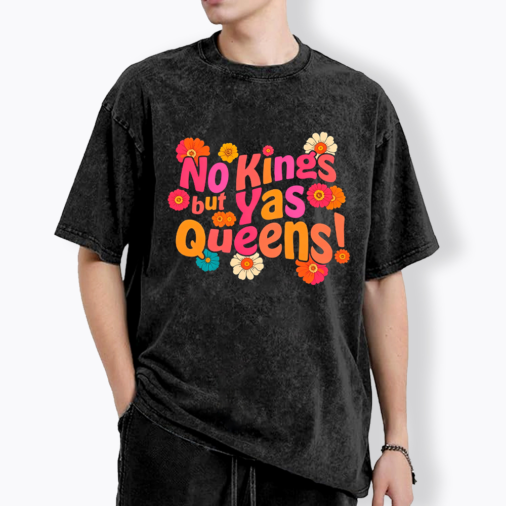 No Kings But Yas Queen Washed T-Shirt