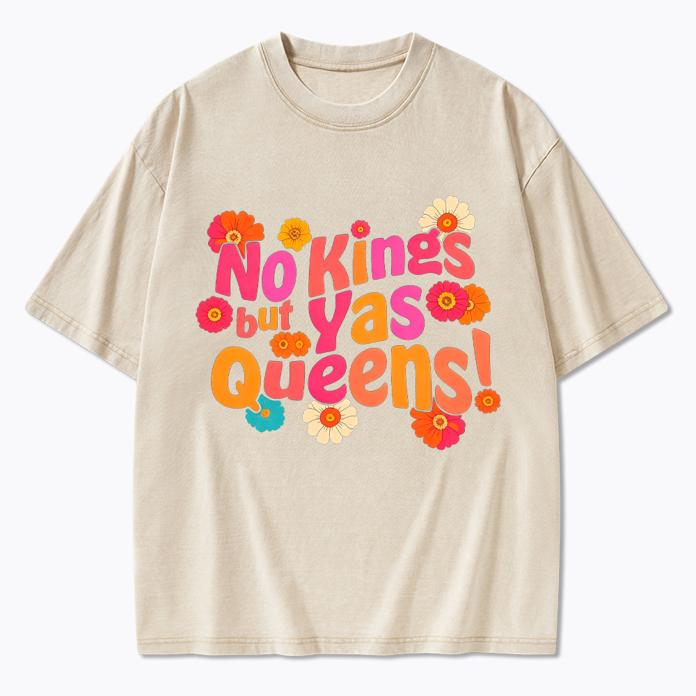 No Kings But Yas Queen Washed T-Shirt