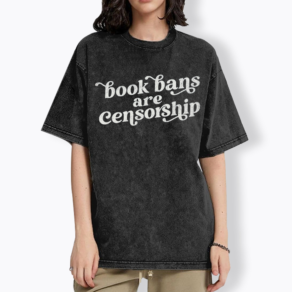 Book Bans are Censorship Washed T-Shirt