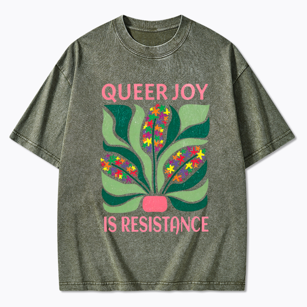 Queer Joy is Resistance Washed T-Shirt