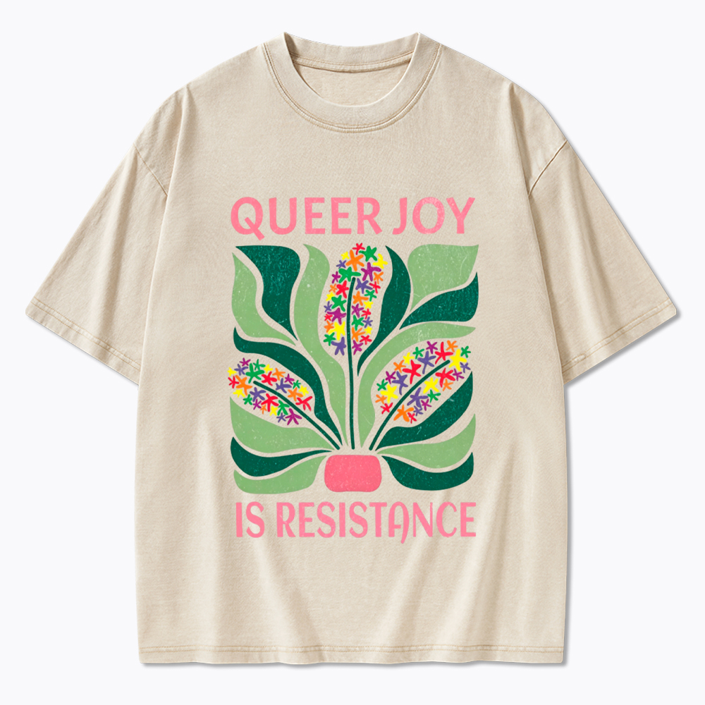 Queer Joy is Resistance Washed T-Shirt