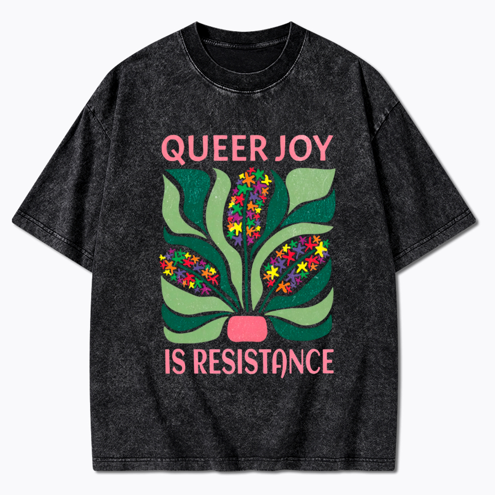 Queer Joy is Resistance Washed T-Shirt