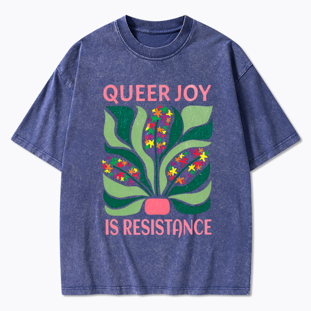 Queer Joy is Resistance Washed T-Shirt