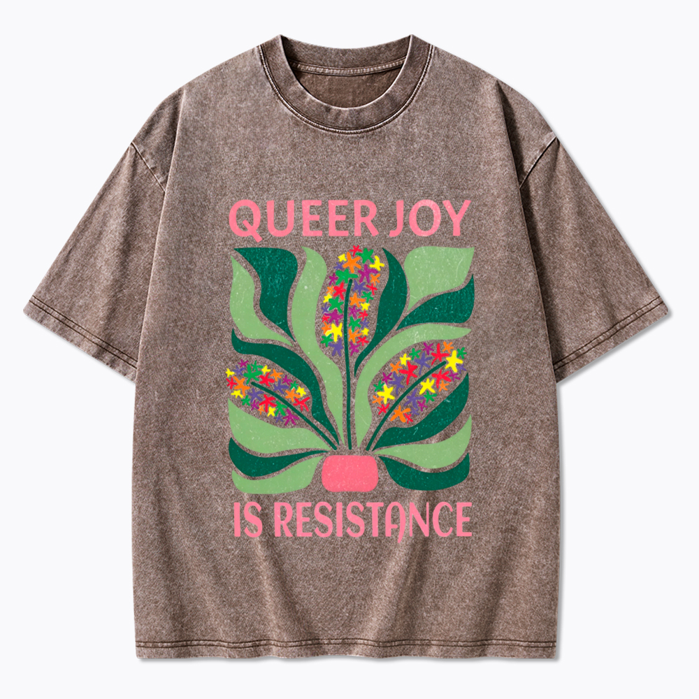 Queer Joy is Resistance Washed T-Shirt