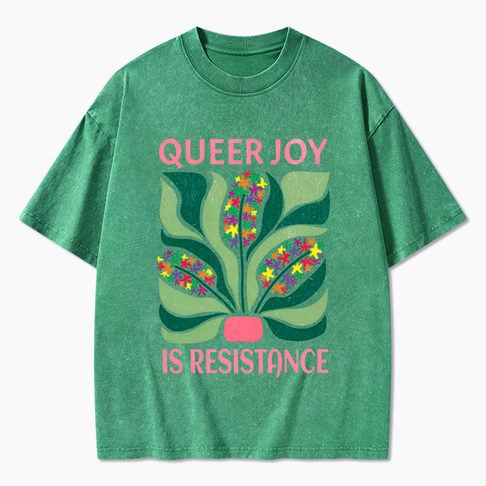 Queer Joy is Resistance Washed T-Shirt