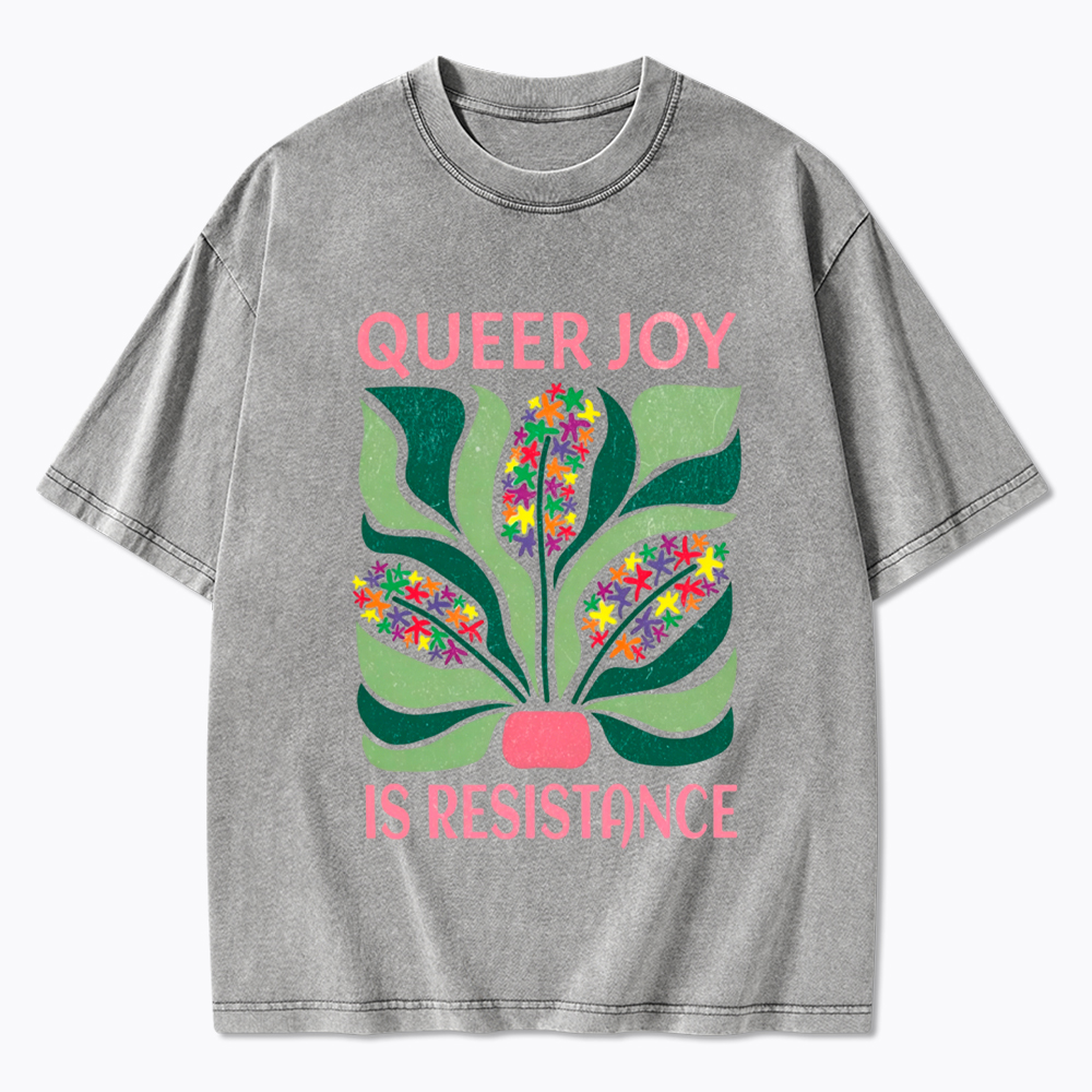 Queer Joy is Resistance Washed T-Shirt