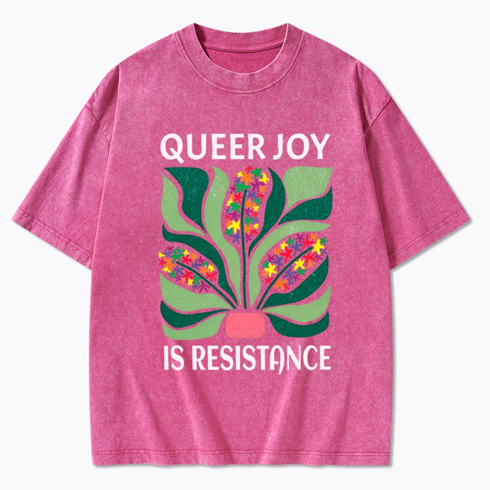 Queer Joy is Resistance Washed T-Shirt