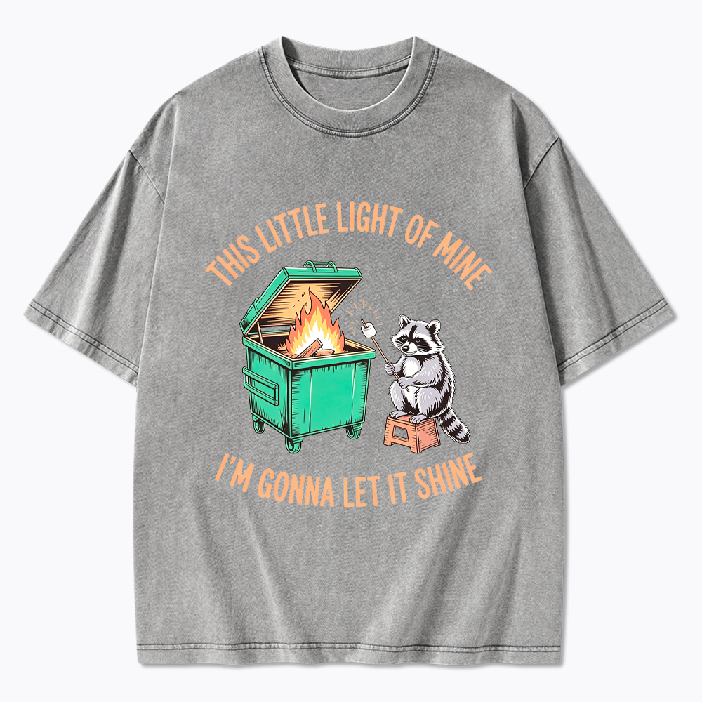 This Little Light Of Mine I'm Gonna Let It Shine Washed T-Shirt