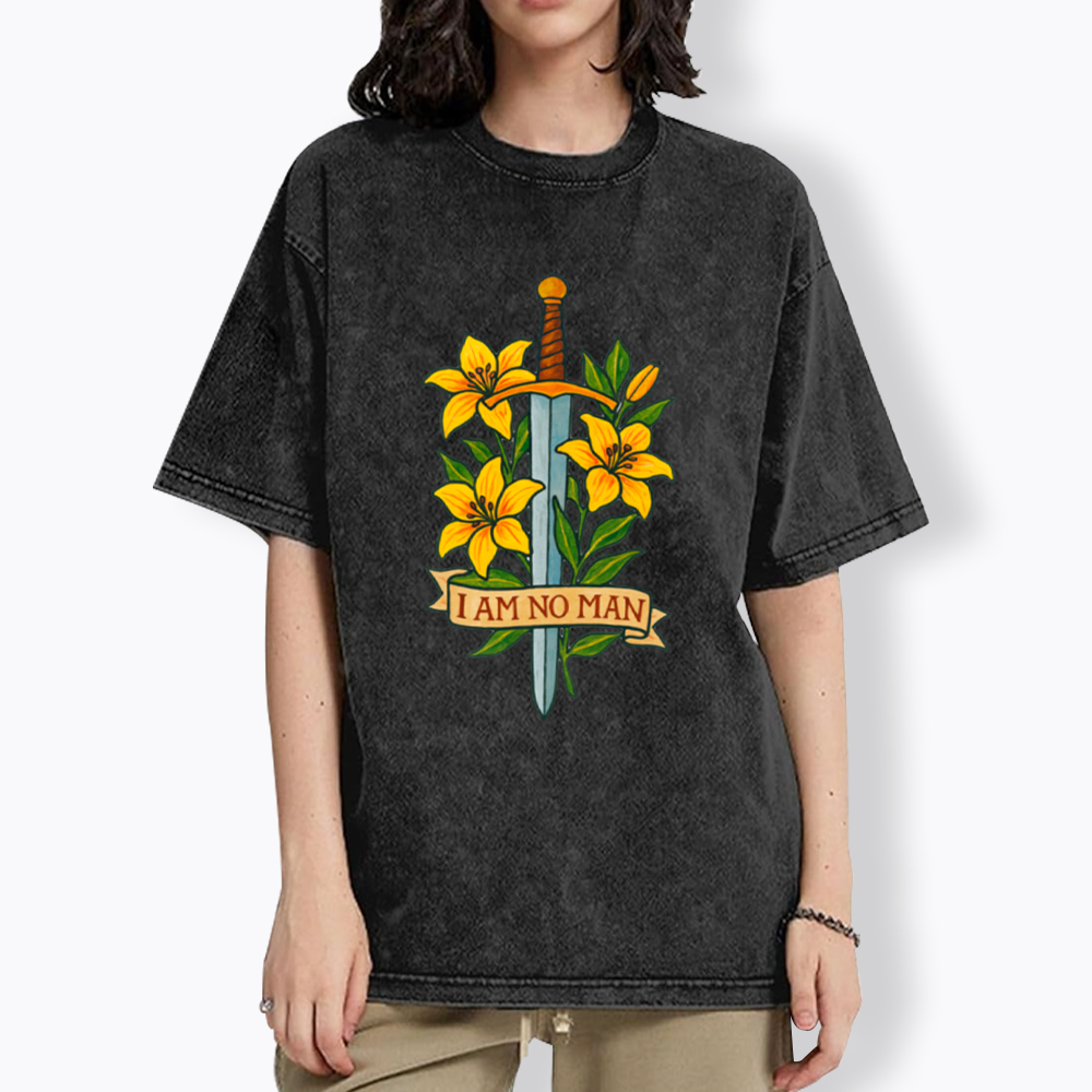 I am no Man Washed T-Shirt