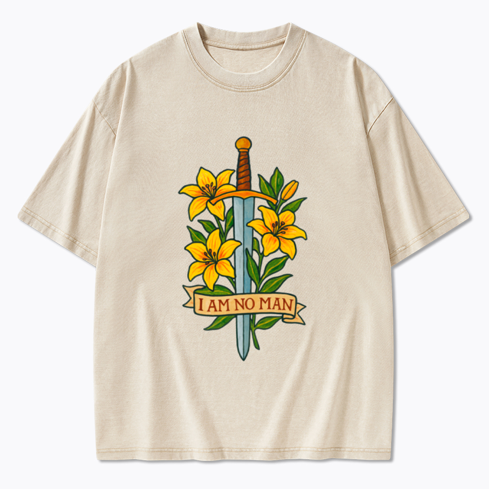 I am no Man Washed T-Shirt