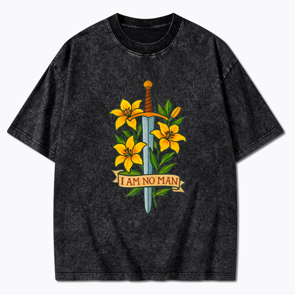 I am no Man Washed T-Shirt