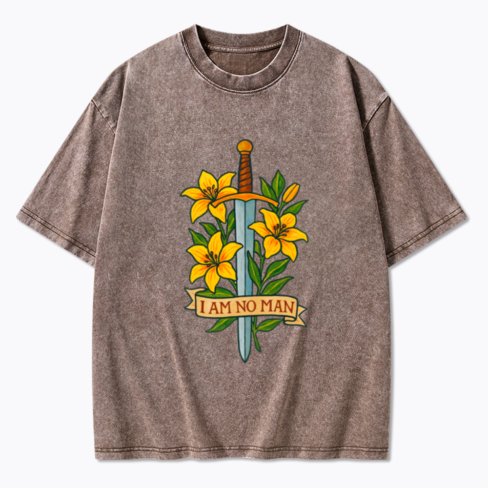 I am no Man Washed T-Shirt
