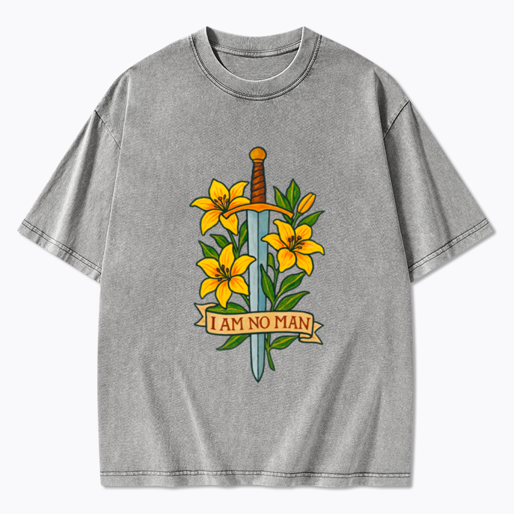 I am no Man Washed T-Shirt
