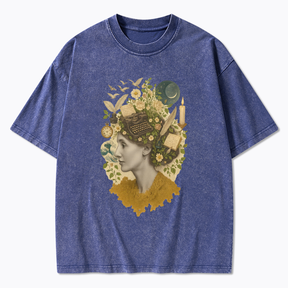 Feminist Literary Book Lover Washed T-Shirt