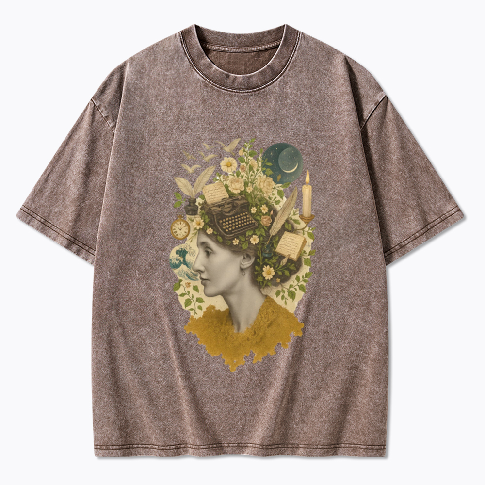 Feminist Literary Book Lover Washed T-Shirt