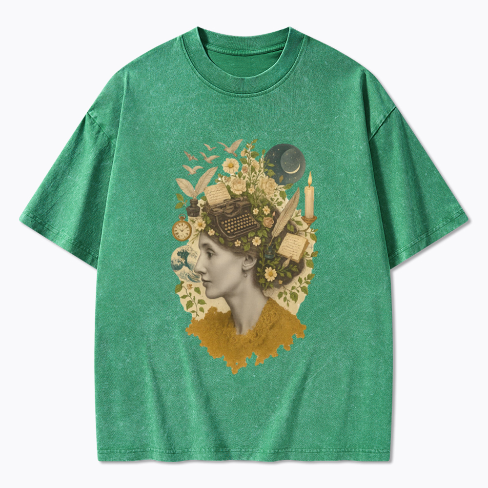 Feminist Literary Book Lover Washed T-Shirt