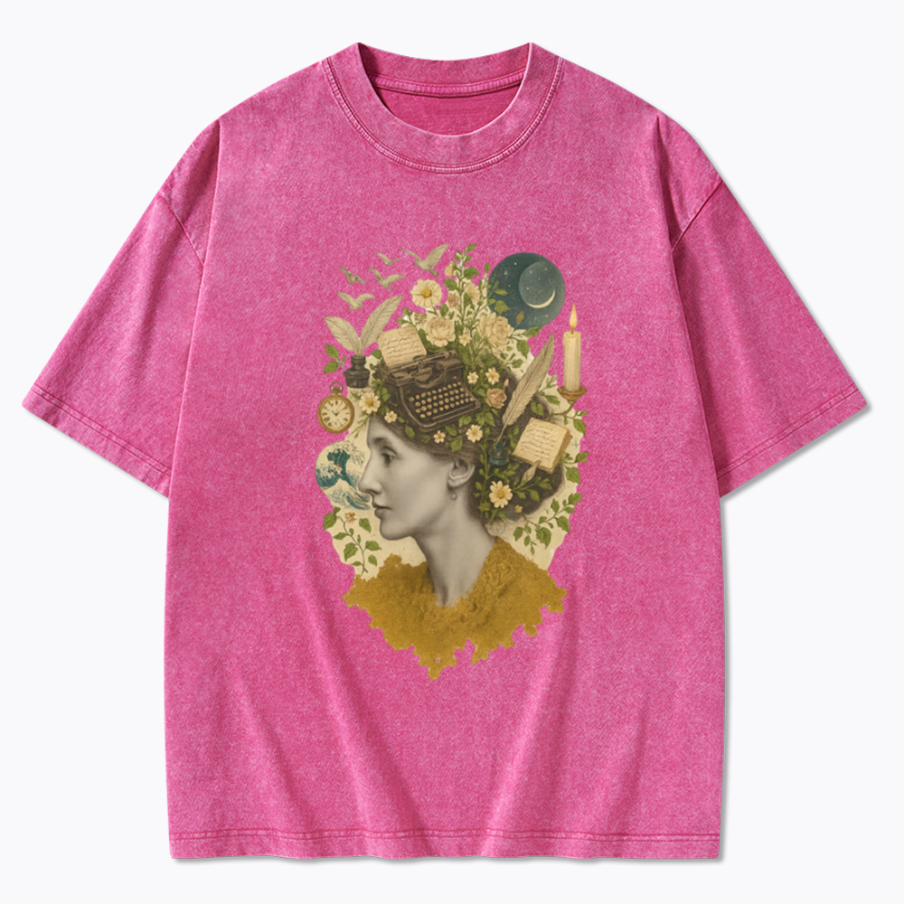 Feminist Literary Book Lover Washed T-Shirt