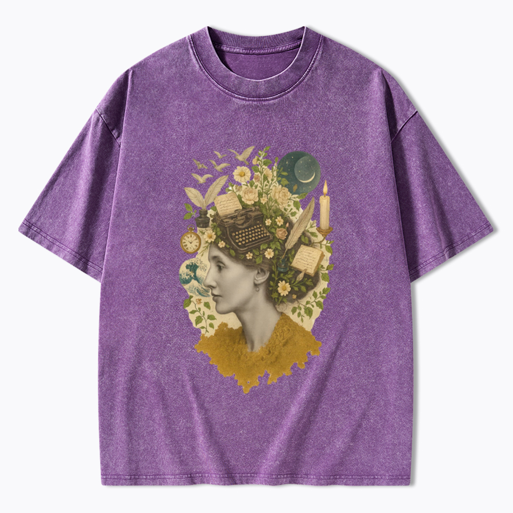 Feminist Literary Book Lover Washed T-Shirt