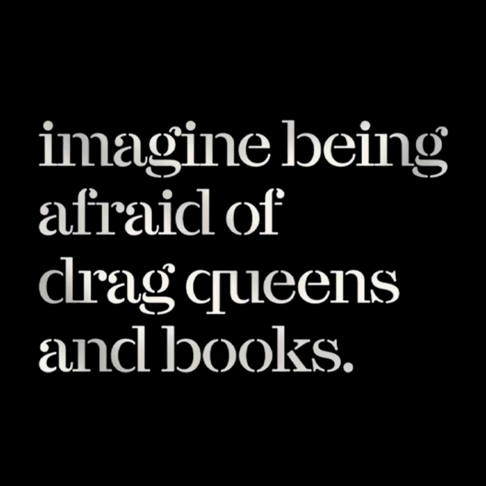 Imagine being Afraid of Drag Queens and Books Washed T-Shirt