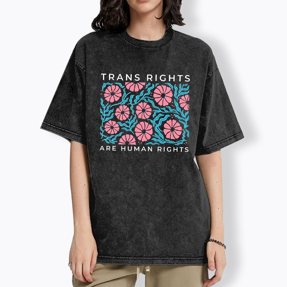 Trans Rights Protect Trans Washed T-Shirt