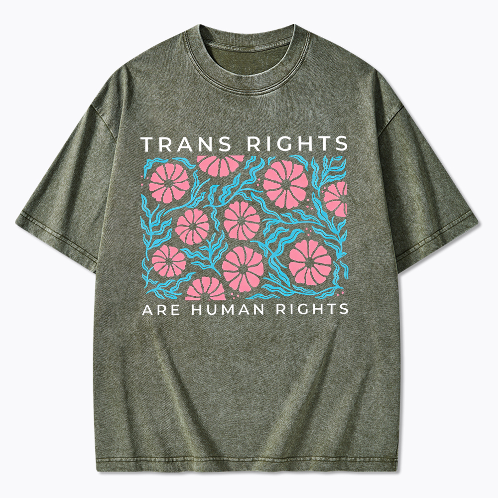 Trans Rights Protect Trans Washed T-Shirt