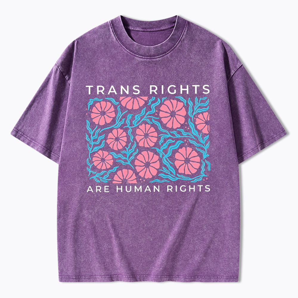 Trans Rights Protect Trans Washed T-Shirt