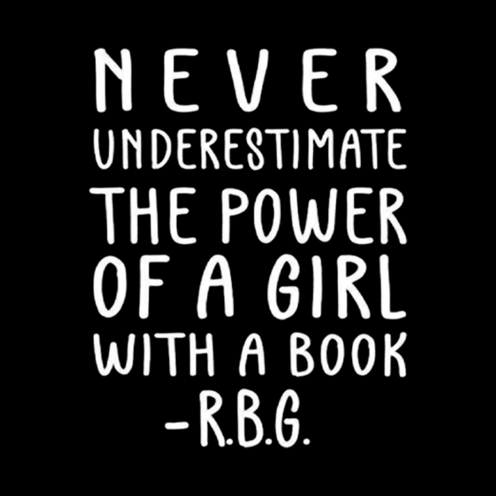 Never Underestimate The Power Of A Girl With A Book Washed T-Shirt