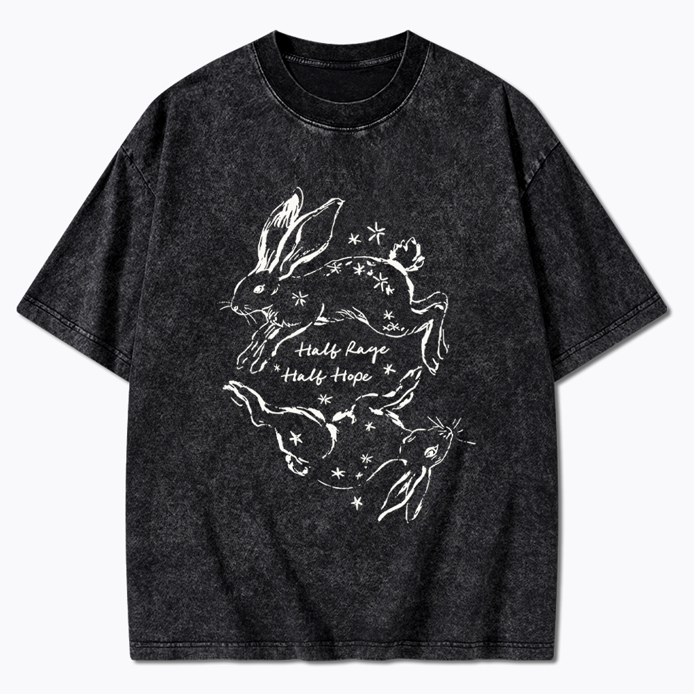 Half Rage Half Hope Resist Washed T-Shirt