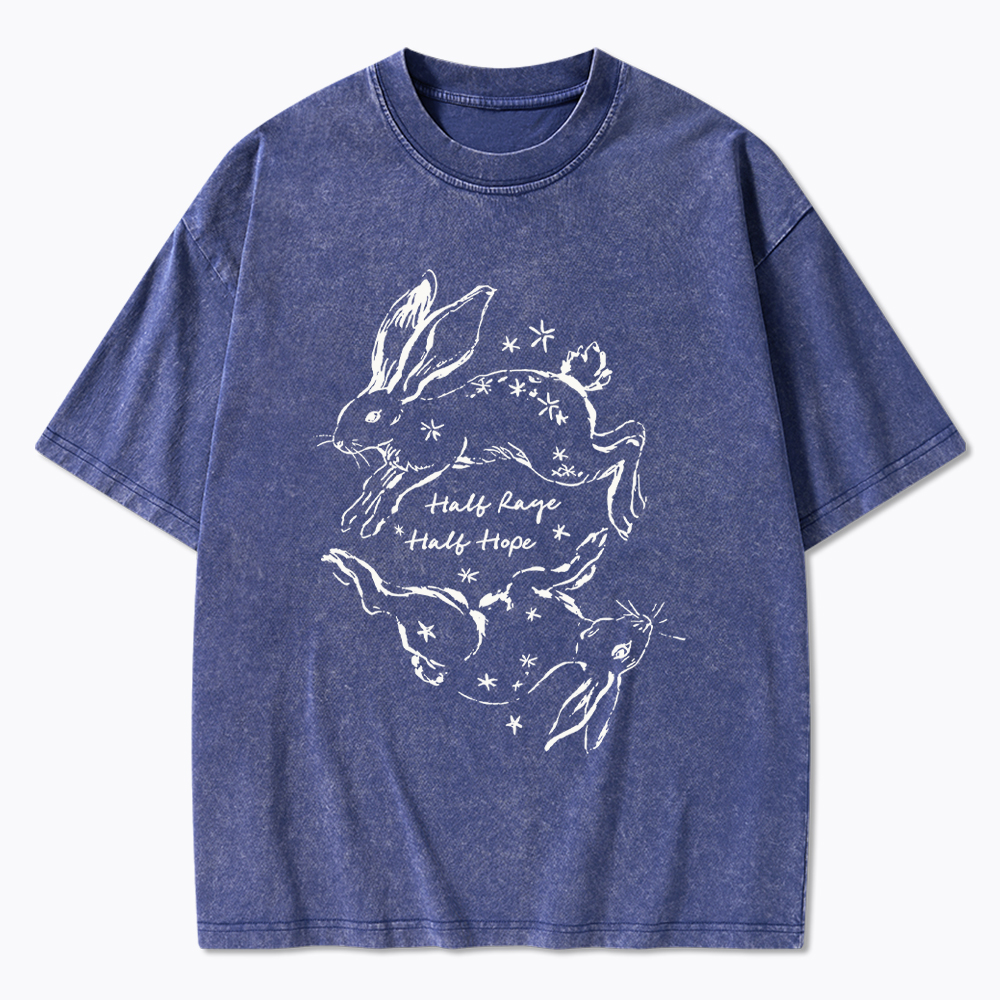 Half Rage Half Hope Resist Washed T-Shirt