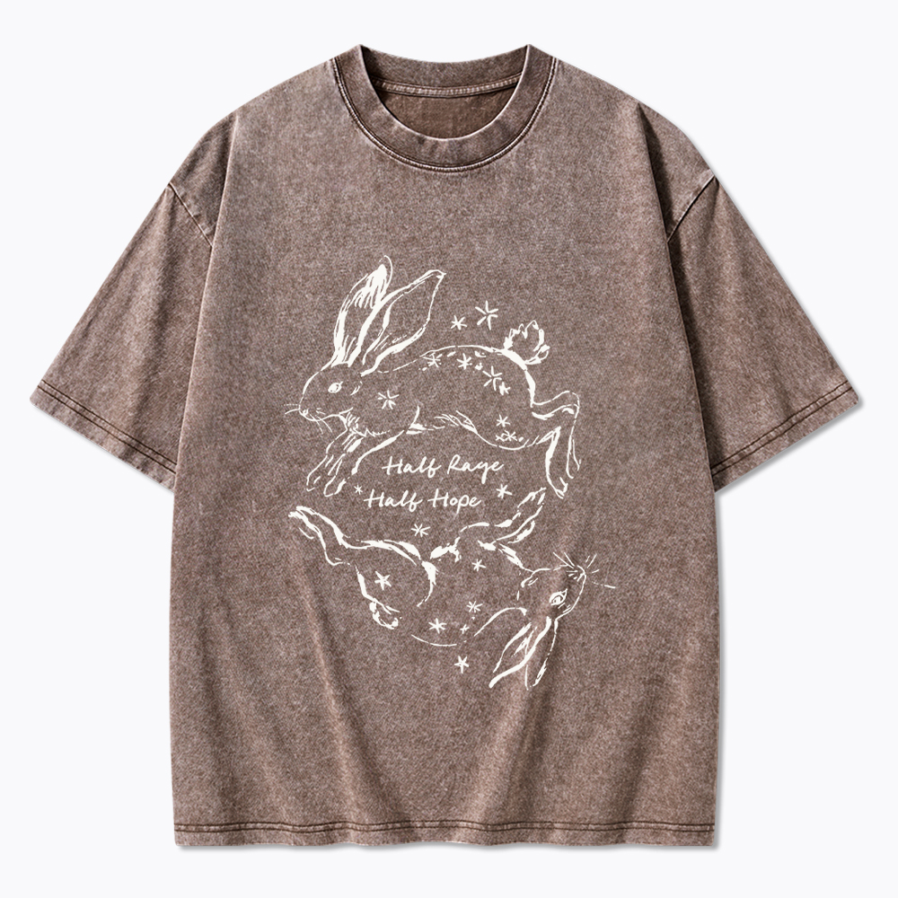 Half Rage Half Hope Resist Washed T-Shirt