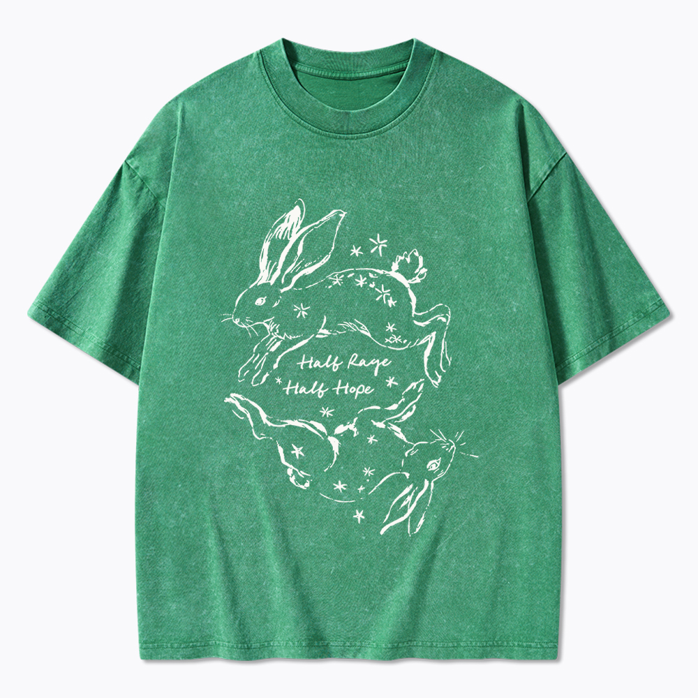 Half Rage Half Hope Resist Washed T-Shirt