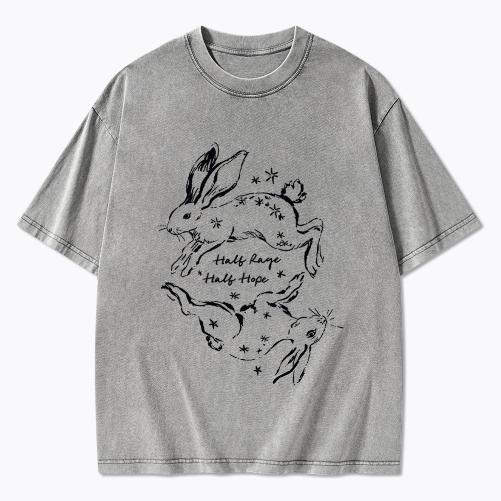 Half Rage Half Hope Resist Washed T-Shirt