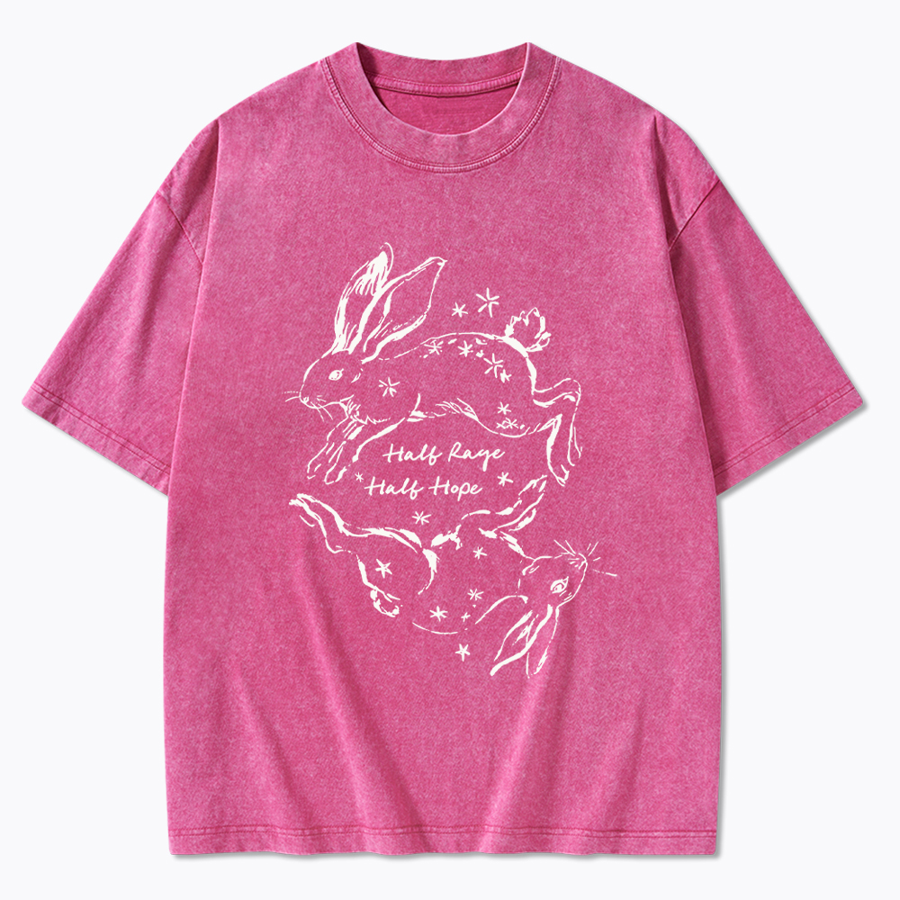 Half Rage Half Hope Resist Washed T-Shirt