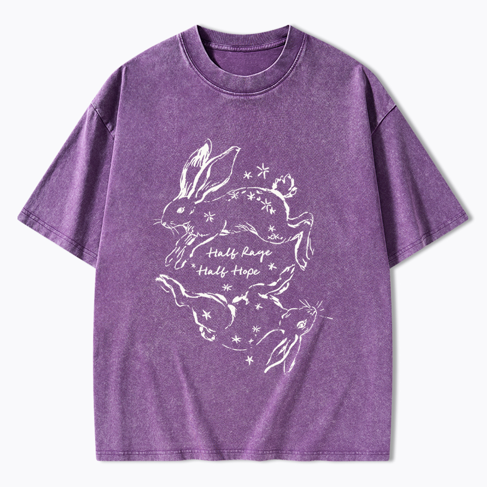 Half Rage Half Hope Resist Washed T-Shirt