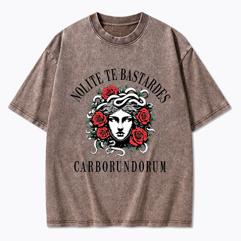 Retro Feminist Resistance Washed T-Shirt
