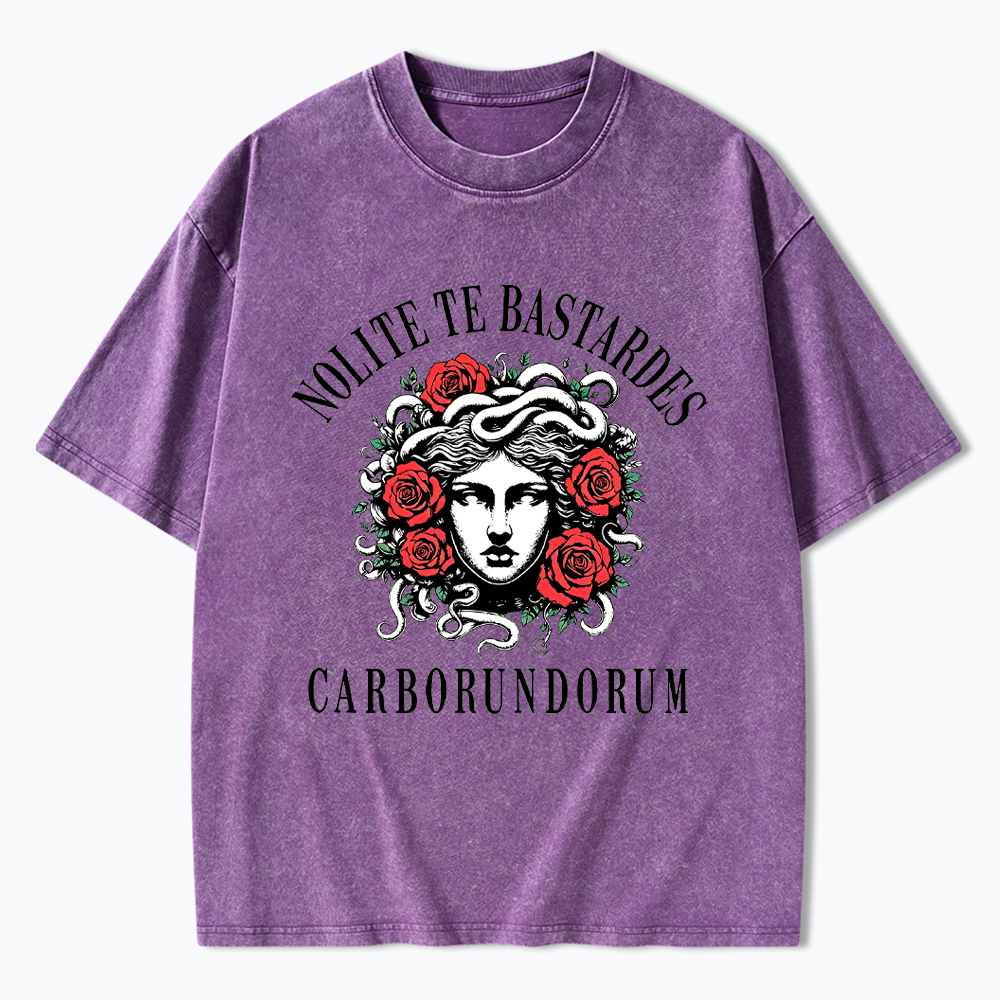 Retro Feminist Resistance Washed T-Shirt