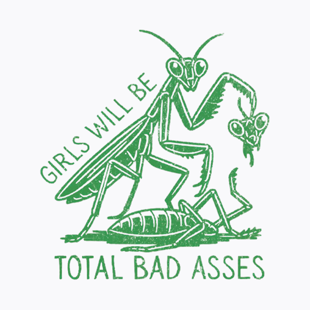Girls Will Be Bad Asses Washed T-Shirt