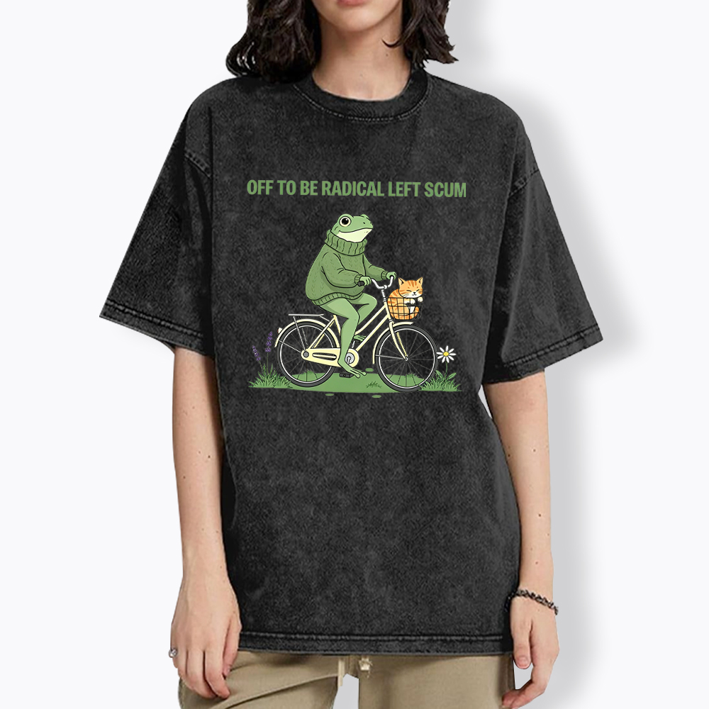 Off To Be Radical Left Scum Washed T-Shirt