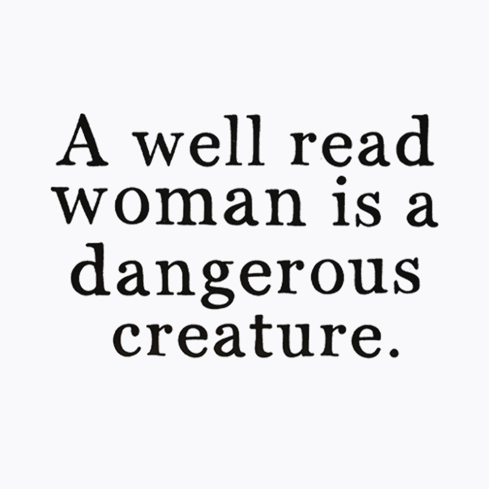 A Well Read Woman is Dangerous Creature Washed T-Shirt